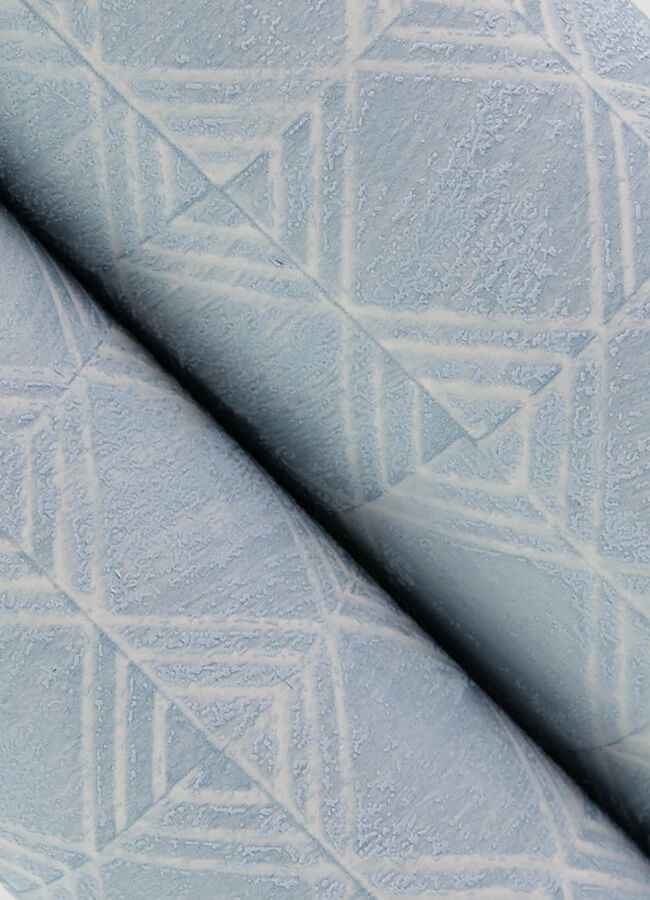 Button Block Blue Geometric Wallpaper - York Wallcoverings - 3125-72305