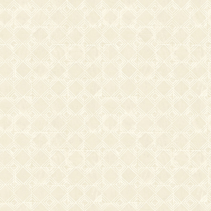 Picture of Button Block Taupe Geometric Wallpaper