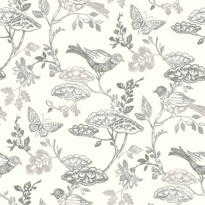 Malmo Black Trail Wallpaper - York Wallcoverings - 3125-72319