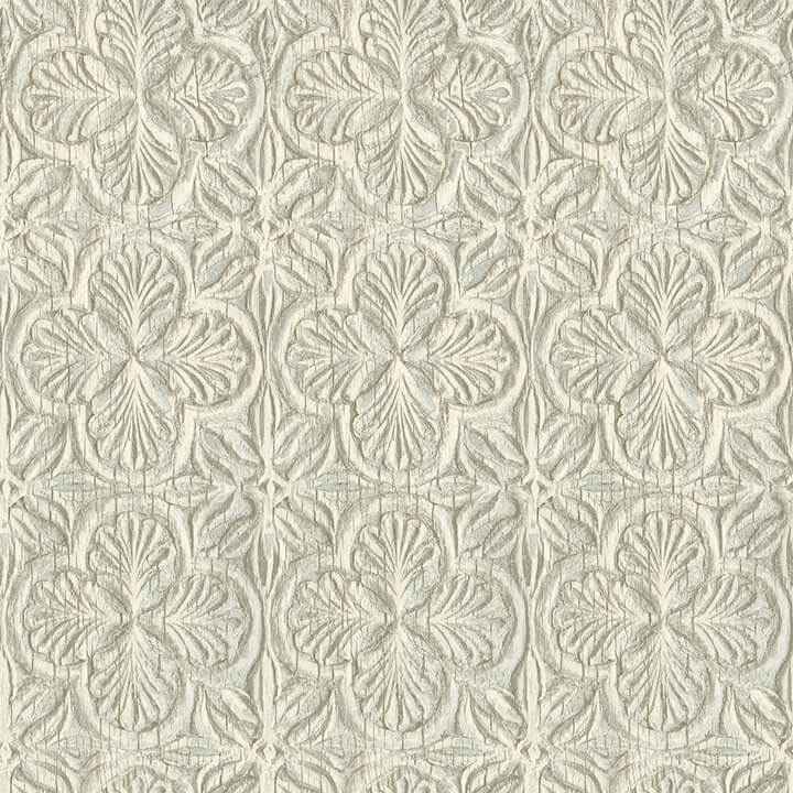 Karachi Aqua Wooden Damask Wallpaper - York Wallcoverings - 3125-72335