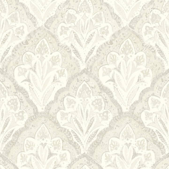 mimir-dove-quilted-damask-wallpaper-york-wallcoverings-3125-72339 - York Wallcoverings Wallpaper