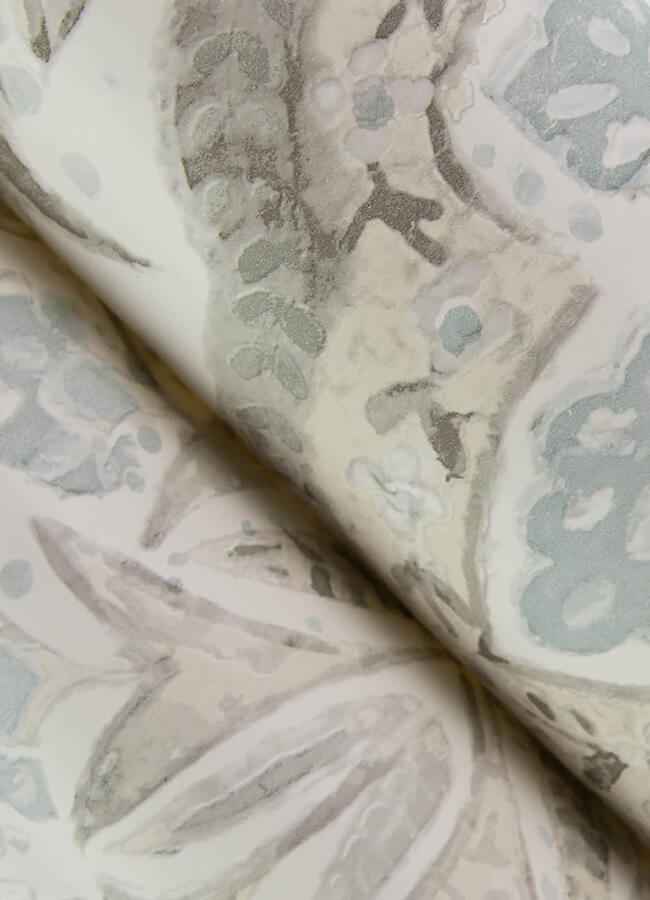 Mimir Grey Quilted Damask Wallpaper - York Wallcoverings - 3125-72340