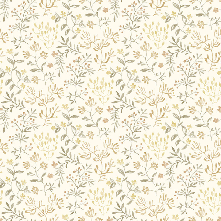 Picture of Tarragon Honey Dainty Meadow Wallpaper