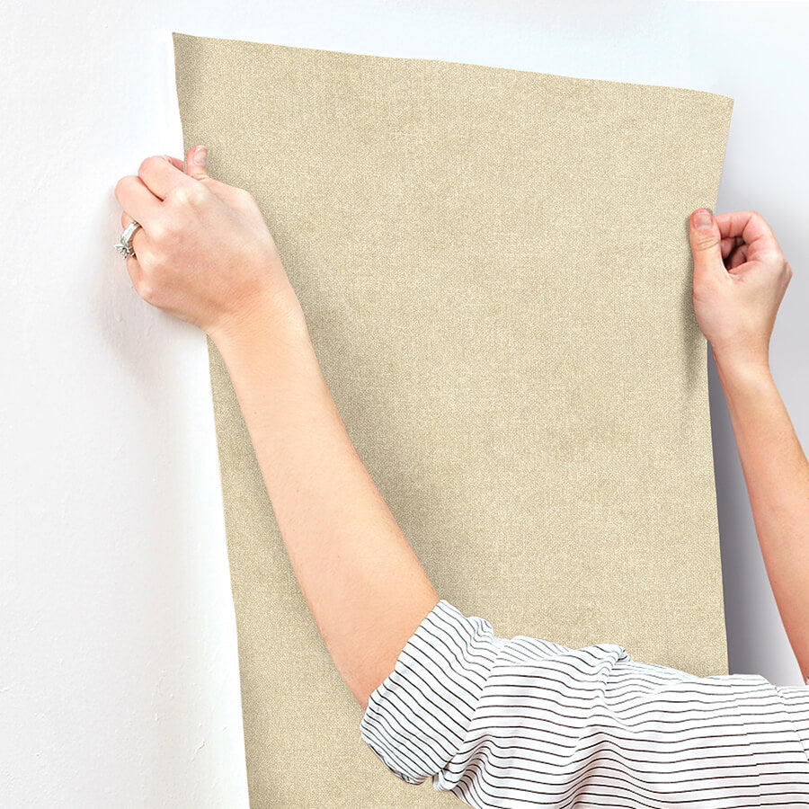 homespun-light-brown-textured-wallpaper-york-wallcoverings-3125-72358 - York Wallcoverings Wallpaper