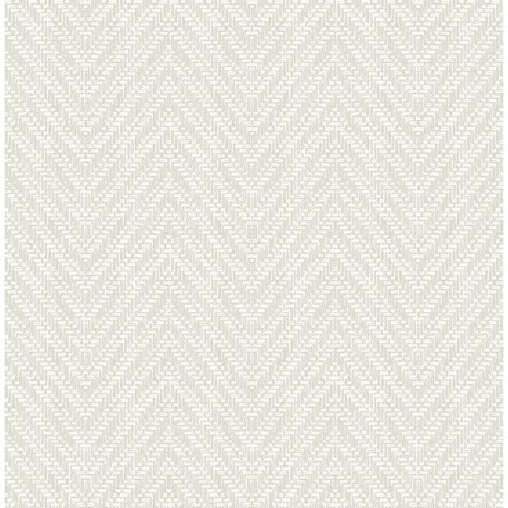 Glynn Silver Chevron Wallpaper - York Wallcoverings - 4122-26651 - York Wallcoverings Wallpaper