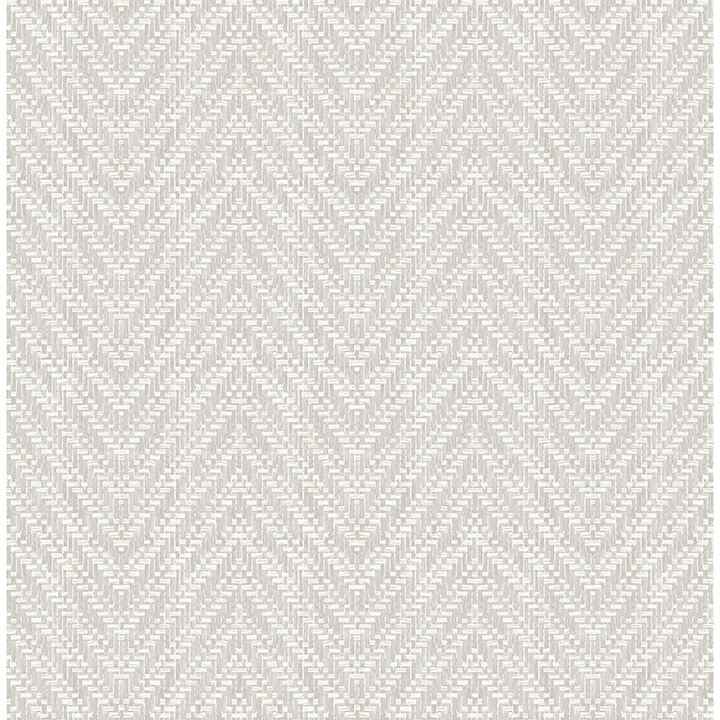 Glynn Light Grey Chevron Wallpaper - York Wallcoverings - 4122-26652
