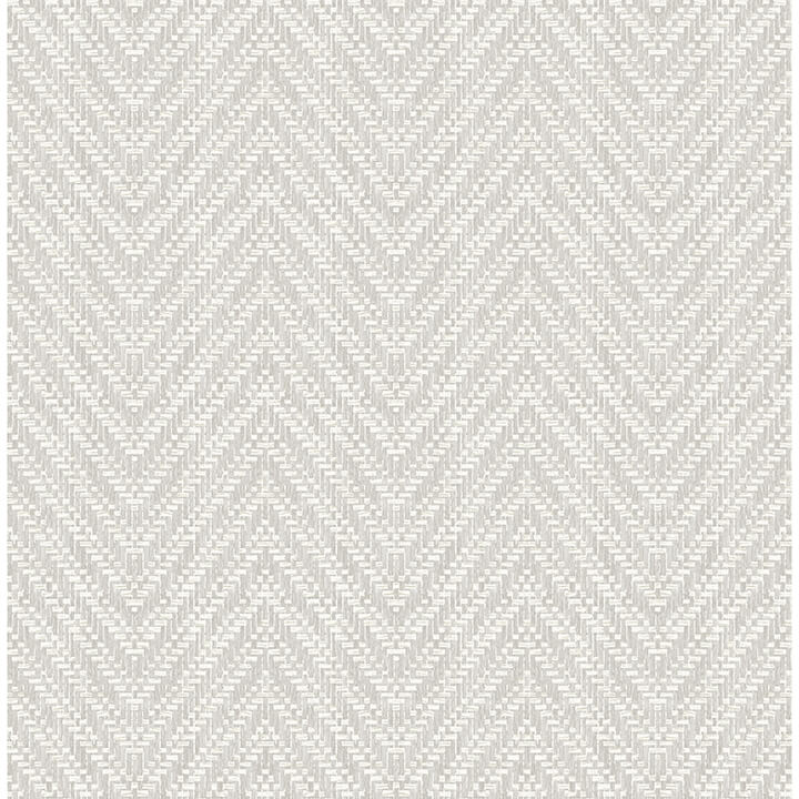 Glynn Light Grey Chevron Wallpaper - York Wallcoverings - 4122-26652 - York Wallcoverings Wallpaper