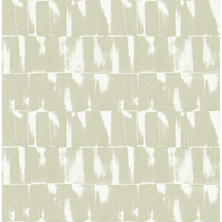 Picture of Bancroft Sage Artistic Stripe Wallpaper