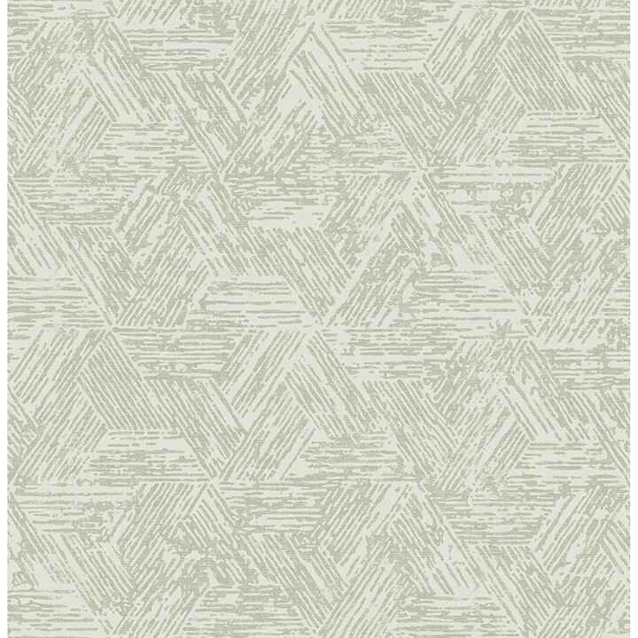 Retreat Sea Green Quilted Geometric Wallpaper - York Wallcoverings - 4122-27035