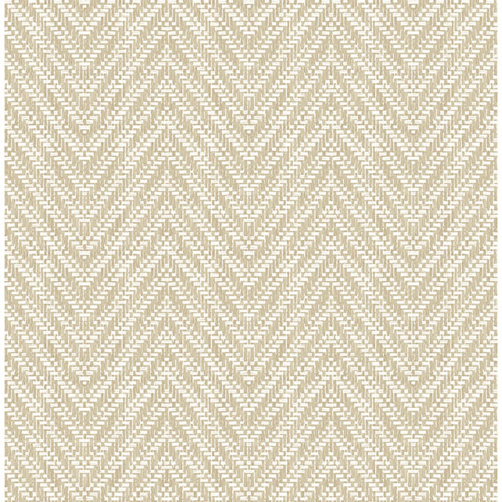 Glynn Wheat Chevron Wallpaper - York Wallcoverings - 4122-27045 - York Wallcoverings Wallpaper