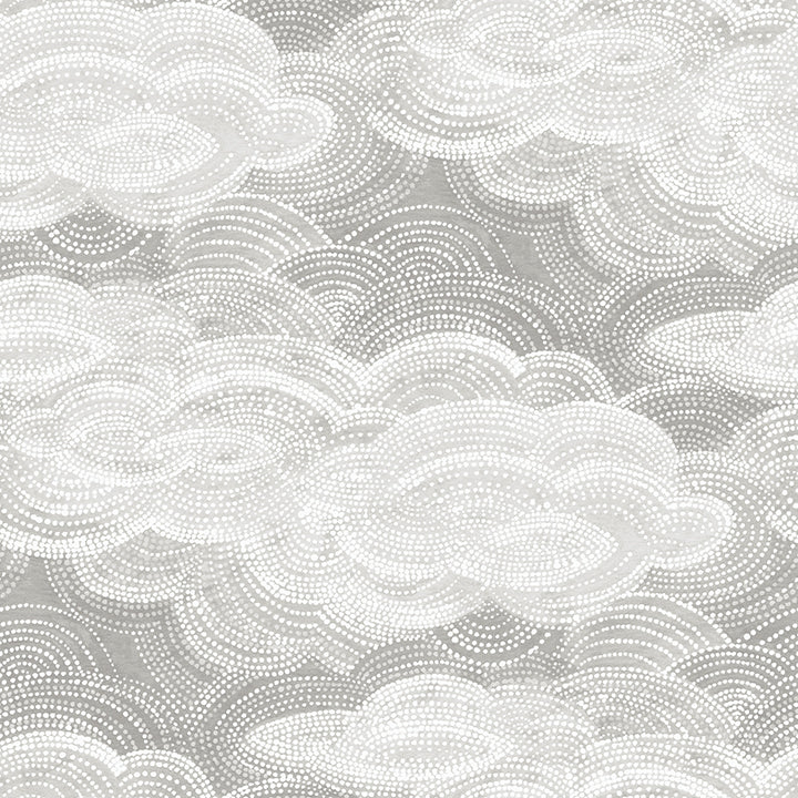 Picture of Vision Grey Stipple Clouds Wallpaper