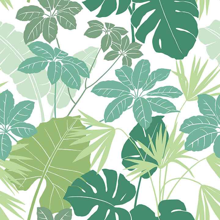 Medellin Green Rainforest Floor Wallpaper - York Wallcoverings - 4122-72409