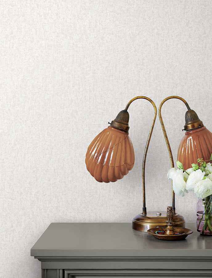 Halliday Lavender Faux Linen Wallpaper - York Wallcoverings - 4144-9108 - York Wallcoverings Wallpaper