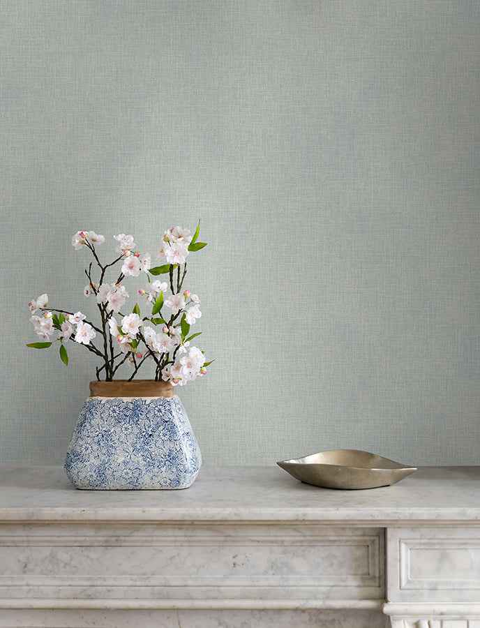 Glenburn Light Grey Woven Shimmer Wallpaper - York Wallcoverings - 4144-9118 - York Wallcoverings Wallpaper
