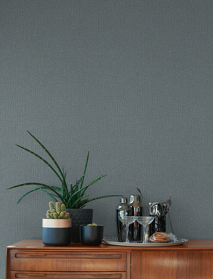 Hatton Blue Faux Tweed Wallpaper  | Brewster Wallcovering - The WorkRm