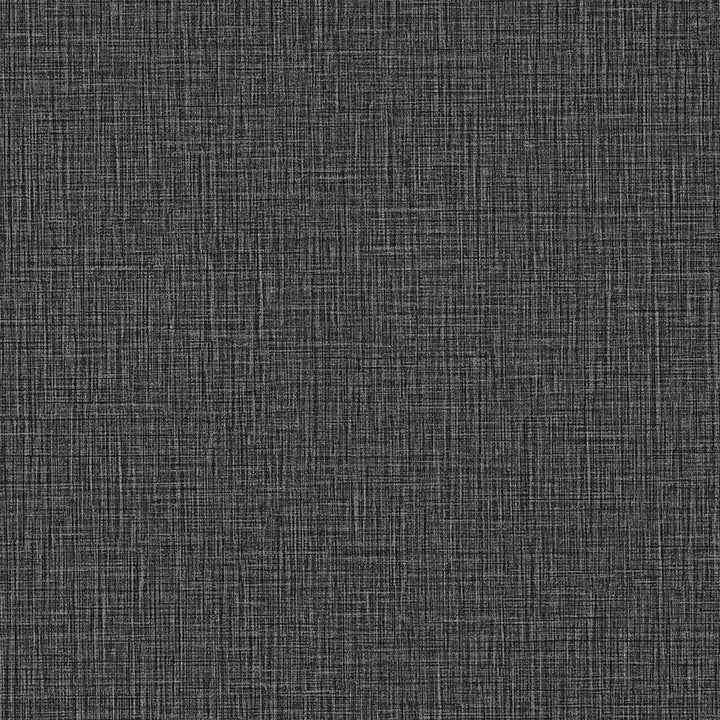 Eagen Black Linen Weave Wallpaper - York Wallcoverings - 4144-9172