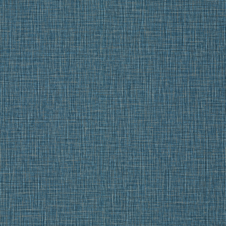 Picture of Eagen Blue Linen Weave Wallpaper