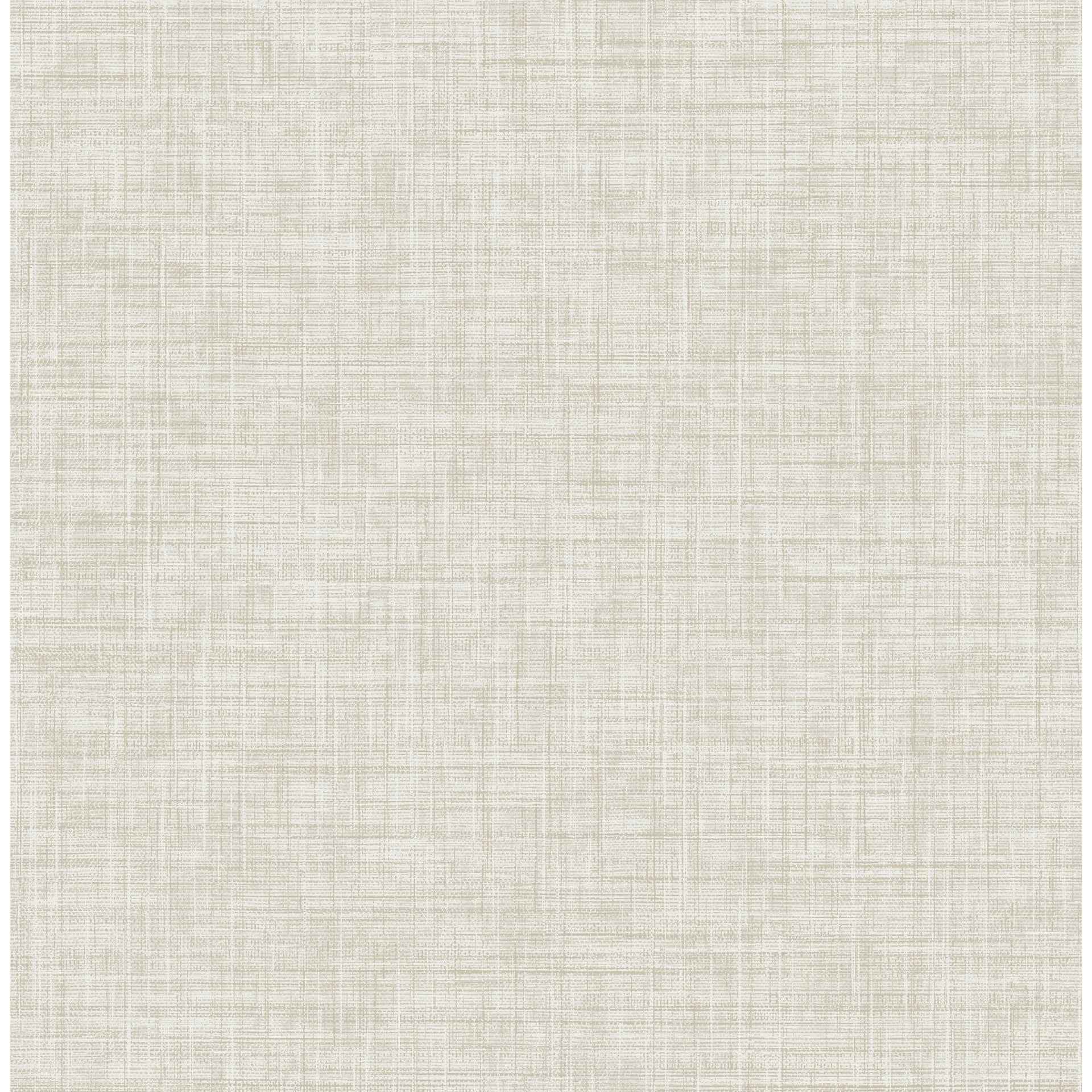 Tuckernuck Neutral Faux Linen Wallpaper - York Wallcoverings - 4157-24273