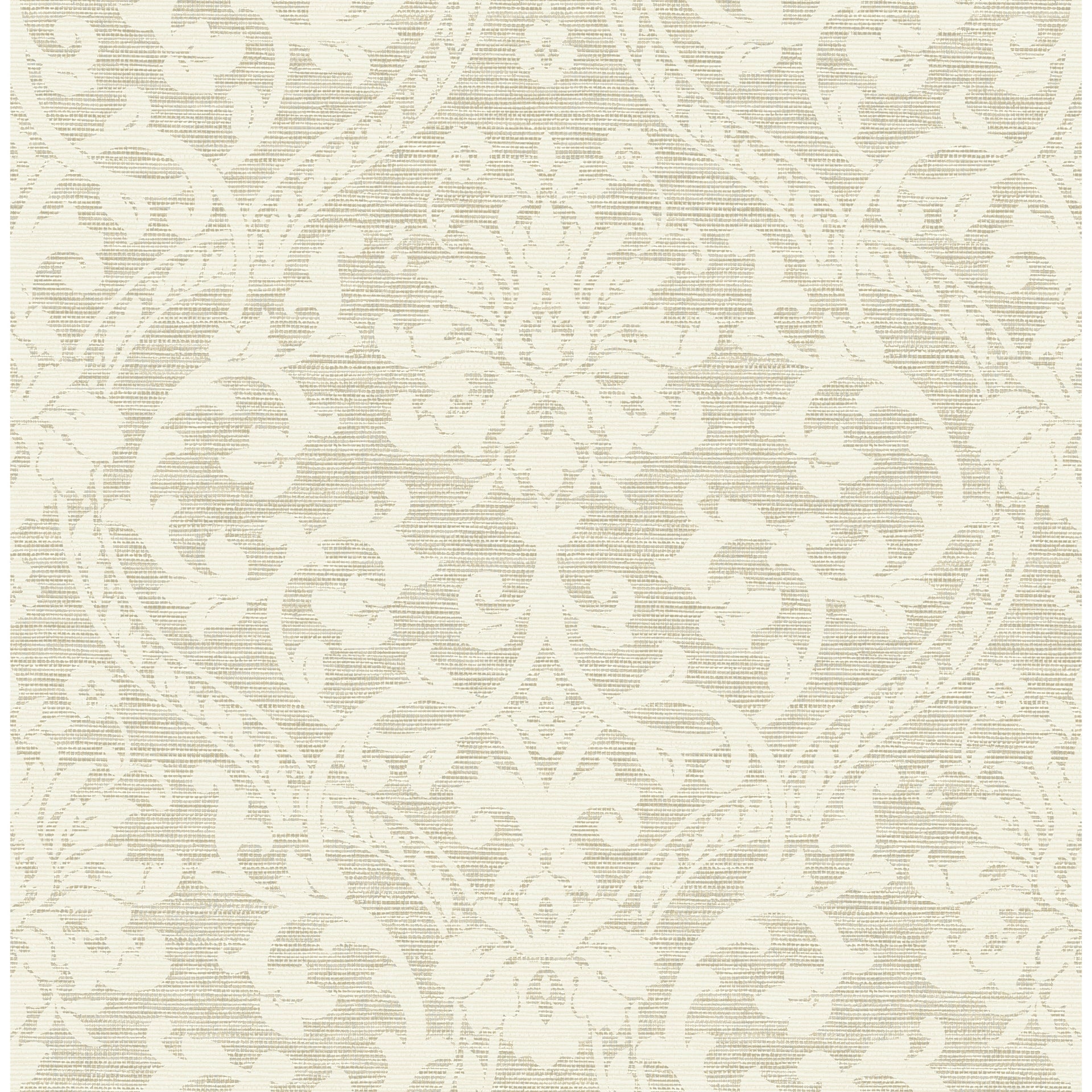 Picture of Evette Neutral Damask Wallpaper