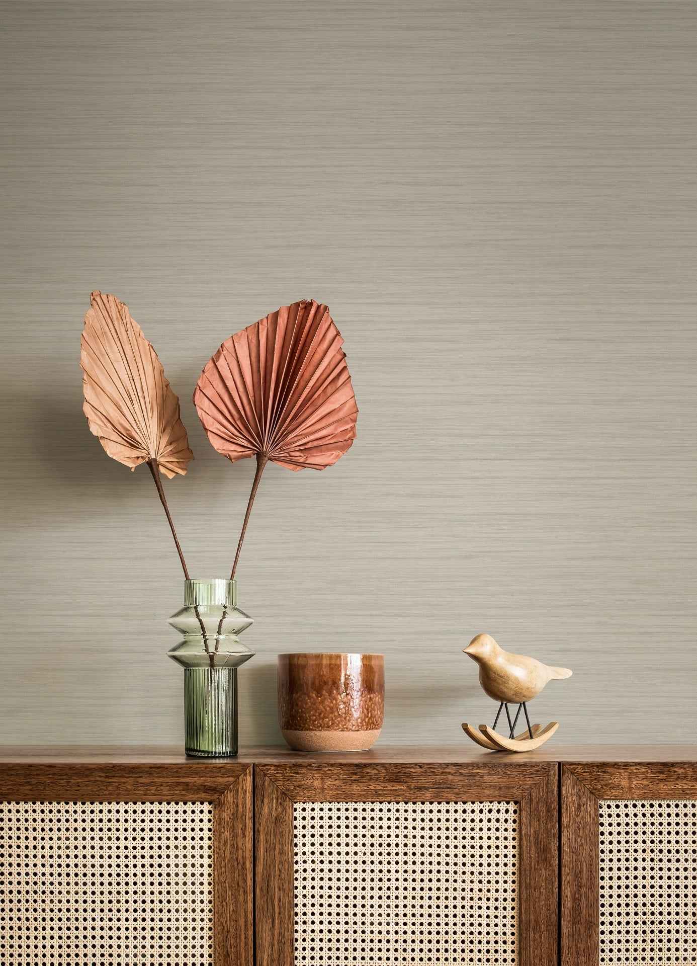 Barnaby Light Grey Faux Grasscloth Wallpaper - York Wallcoverings - 4157-25965 - York Wallcoverings Wallpaper