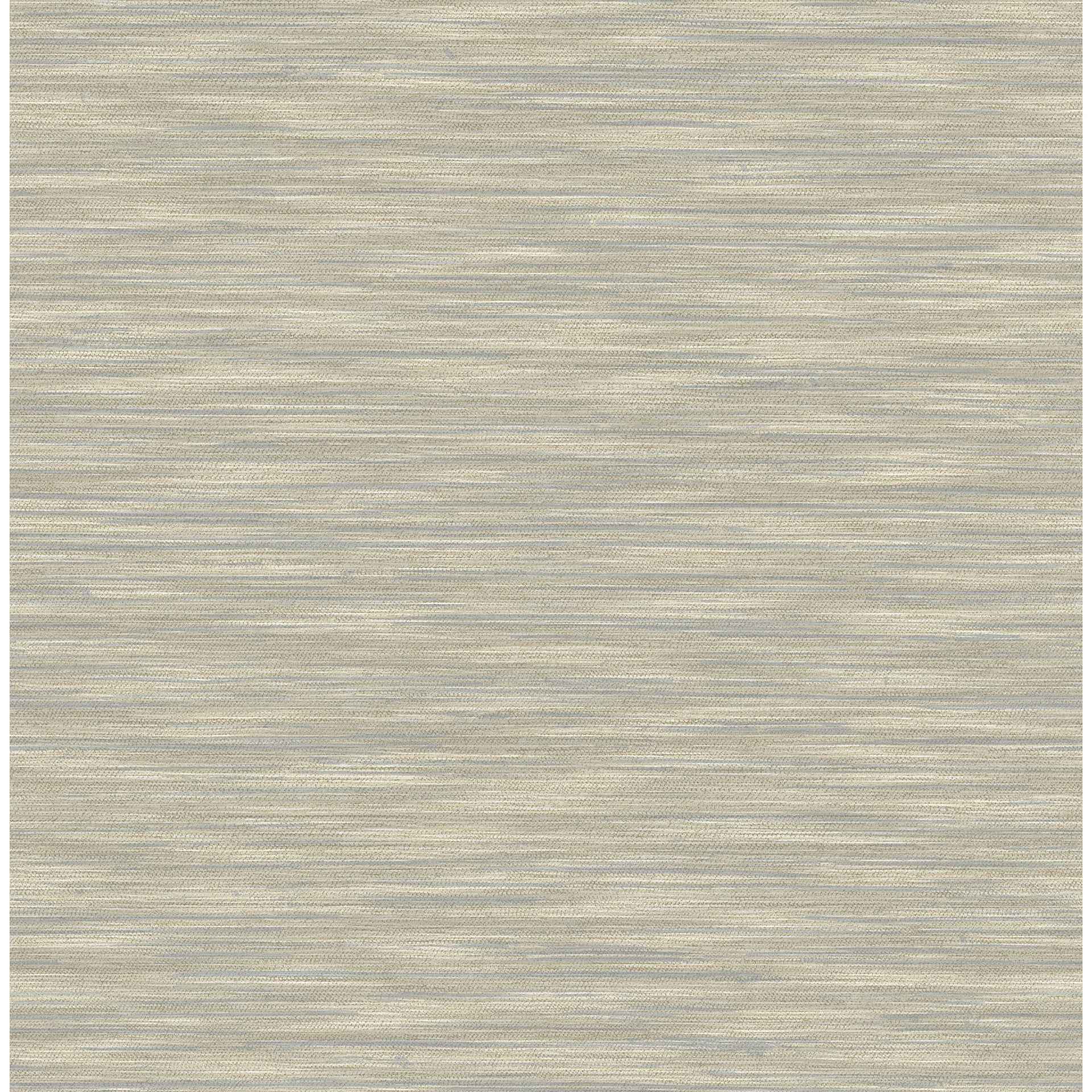 Benson Taupe Faux Fabric Wallpaper - York Wallcoverings - 4157-26155