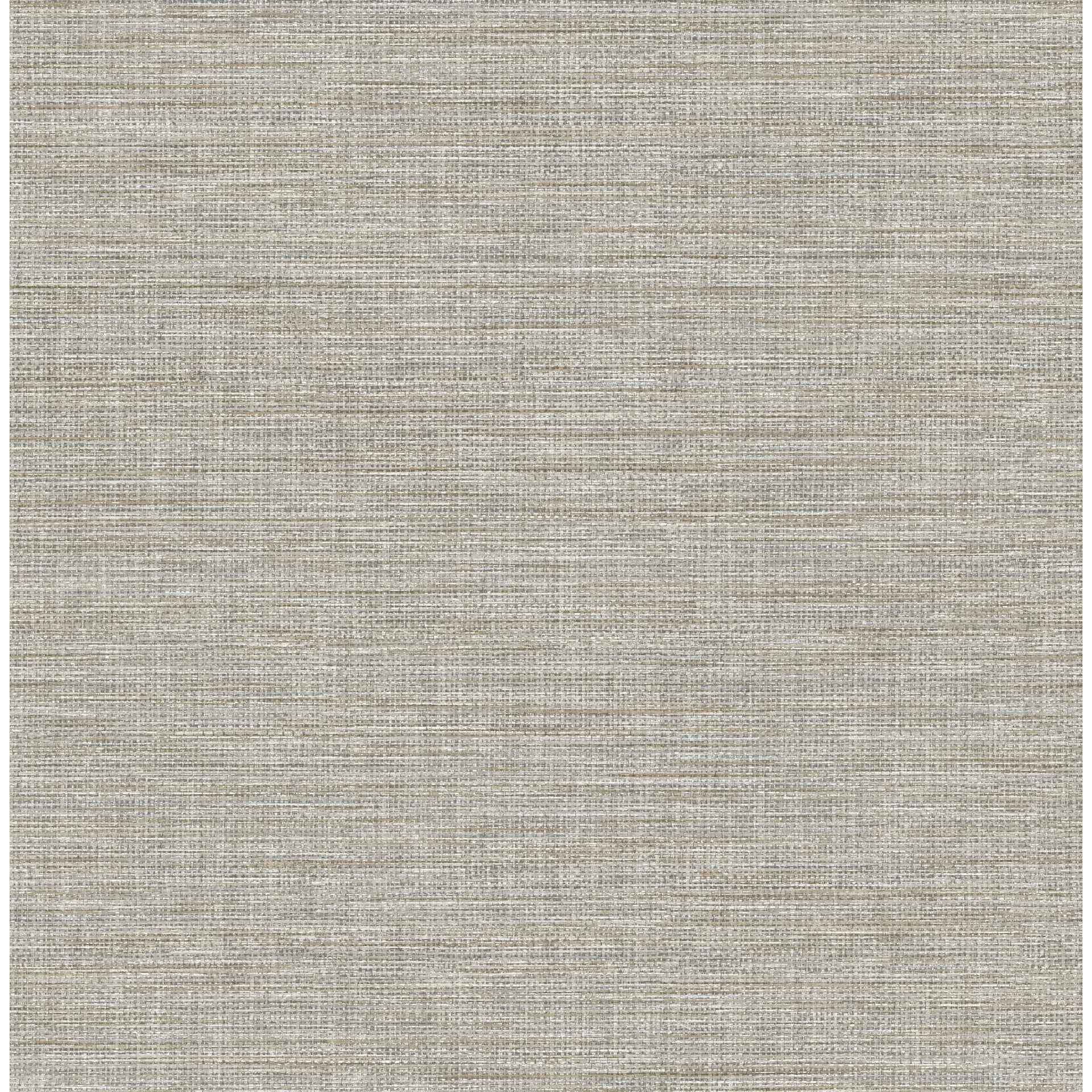 Exhale Stone Faux Grasscloth Wallpaper - York Wallcoverings - 4157-26462