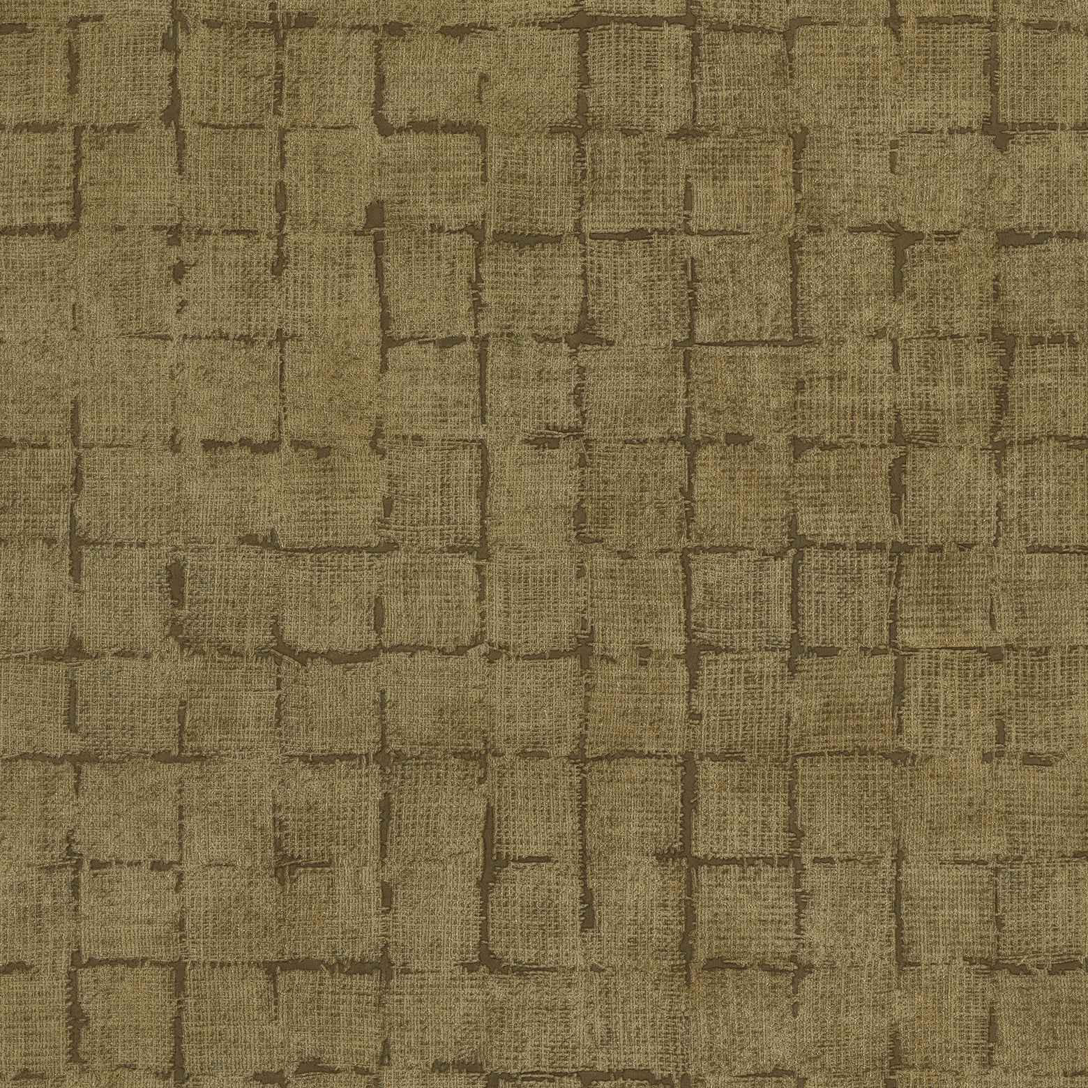 Blocks Chestnut Checkered Wallpaper - York Wallcoverings - 4157-333453