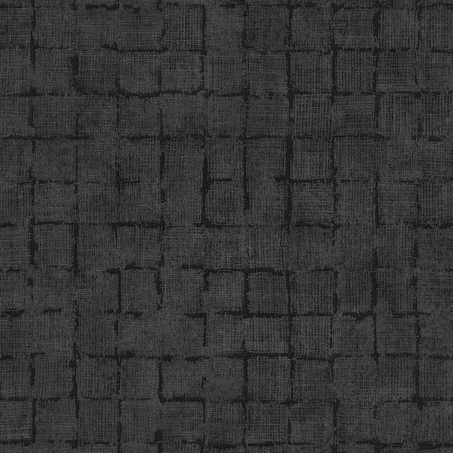 Blocks Charcoal Checkered Wallpaper - York Wallcoverings - 4157-333456