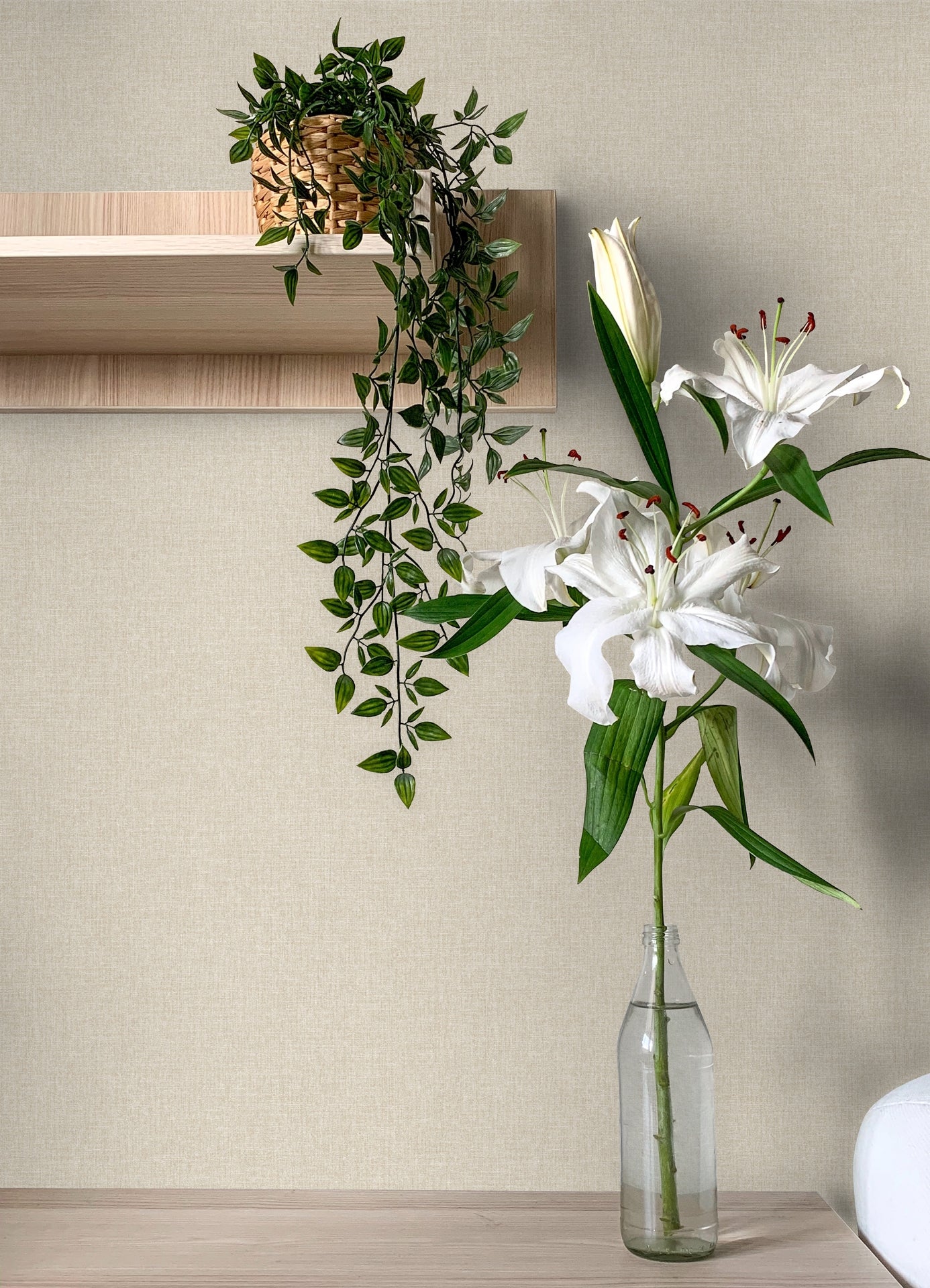 glen-beige-texture-wallpaper-york-wallcoverings-4157-m1697 - York Wallcoverings Papel pintado