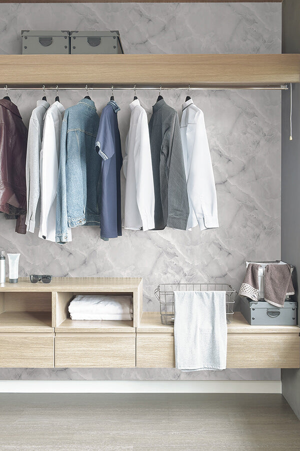 danby-marble-peel-and-stick-wallpaper-york-wallcoverings-ms6131 - York Wallcoverings Wallpaper