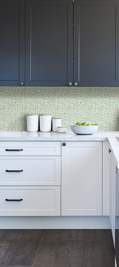 Ivan Broken Chevron Peel and Stick Wallpaper - Brewster Wallcovering