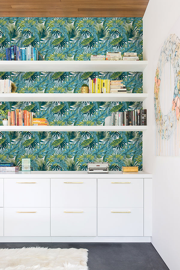 Bangalow Tropical Palm Peel and Stick Wallpaper - Brewster Wallcovering