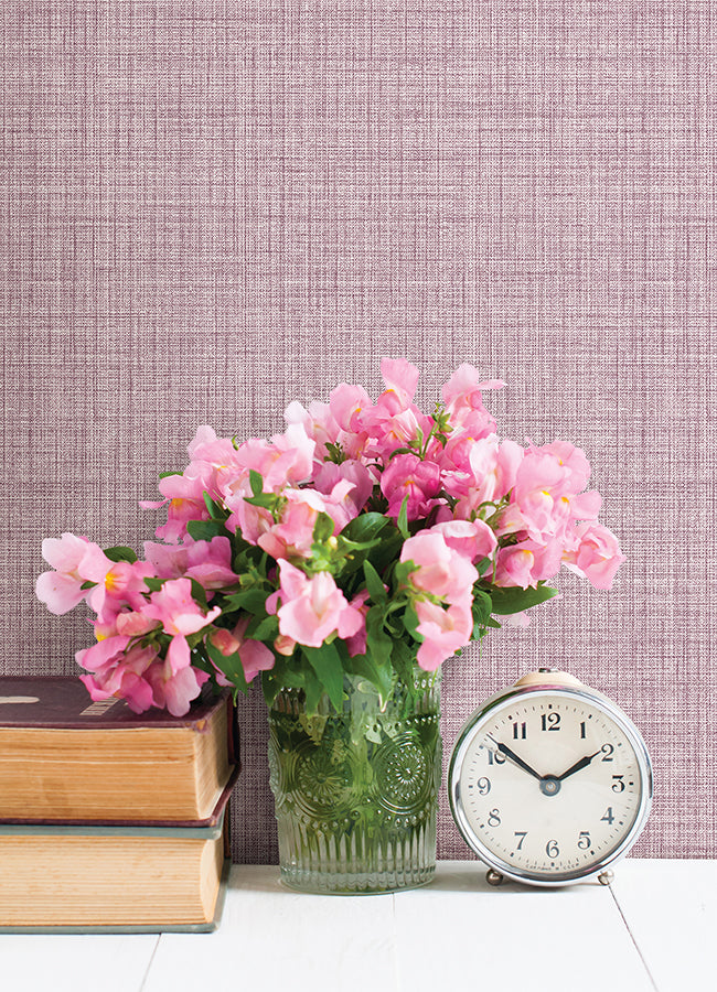 Purple Lansdowne Peel and Stick Wallpaper - Brewster Wallcovering