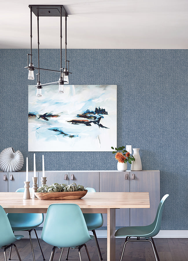 Navy Ashland Peel and Stick Wallpaper  | Brewster Wallcovering - The WorkRm