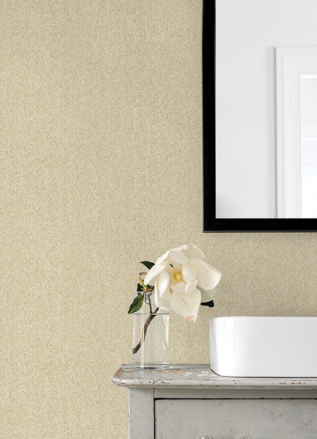 Yellow Ashland Peel and Stick Wallpaper  | Brewster Wallcovering - The WorkRm