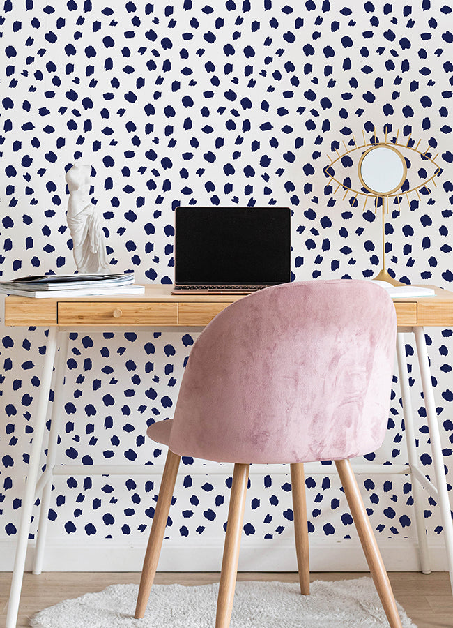 Polka Dot Spot The Fun Polka Dots Peel and Stick Wallpaper - Brewster Wallcovering