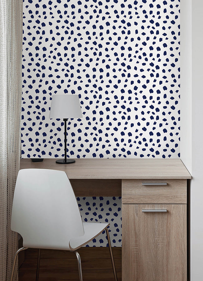 Polka Dot Spot The Fun Polka Dots Peel and Stick Wallpaper - Brewster Wallcovering