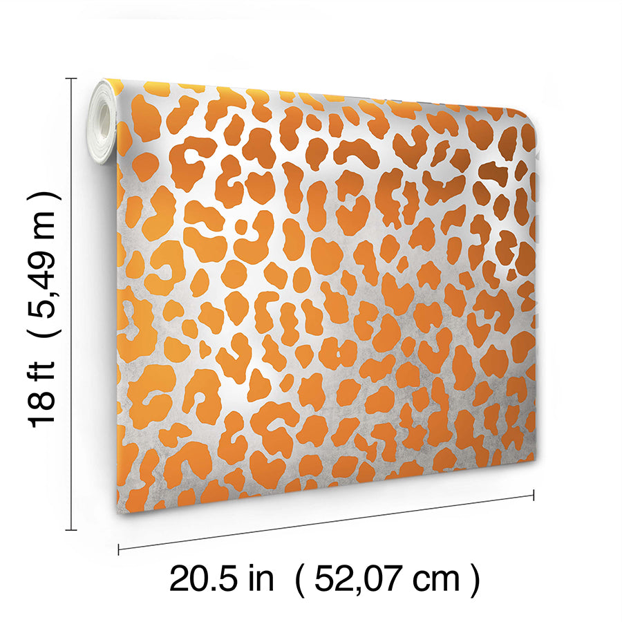 Lorange RuLeopard Peel and Stick Wallpaper  | Brewster Wallcovering - The WorkRm