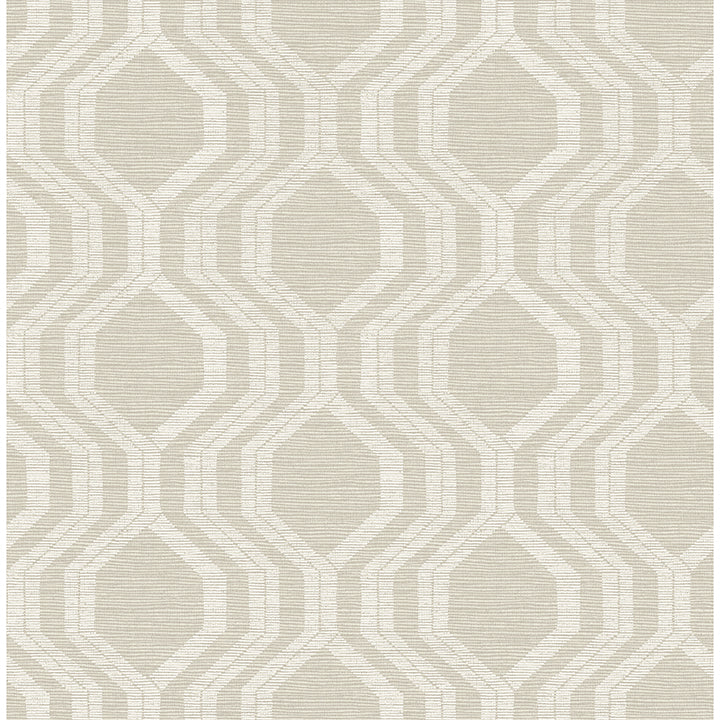 Picture of Burton Neutral Modern Ogee Wallpaper