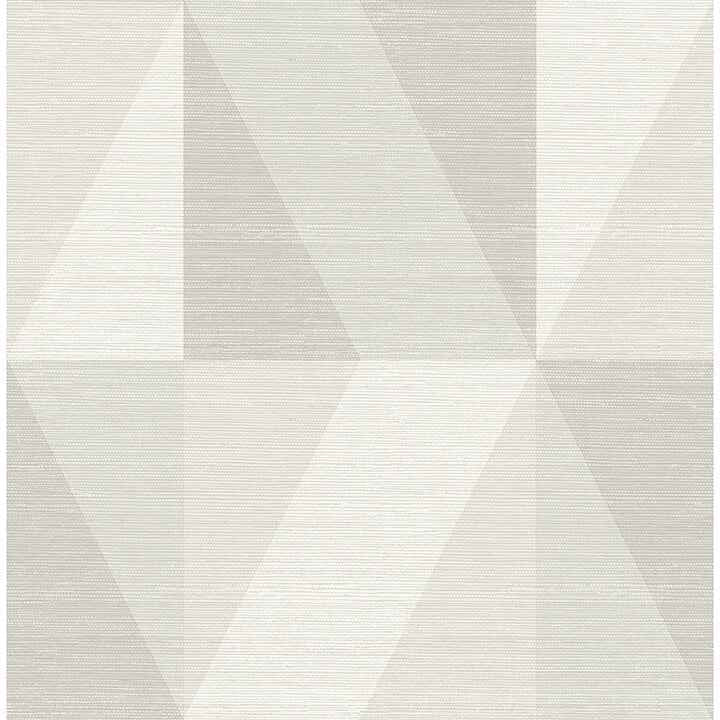Winslow Bone Geometric Faux Grasscloth Wallpaper - York Wallcoverings - 4141-27108