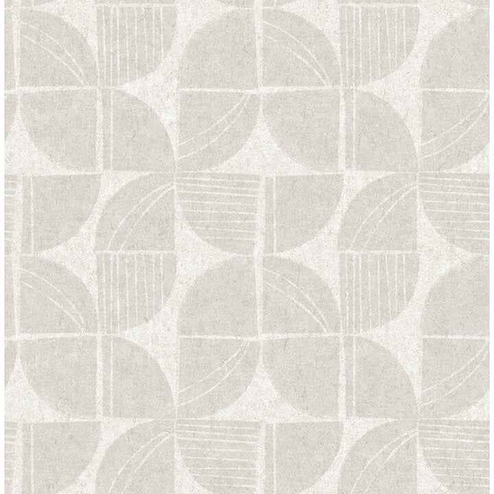 Baxter Bone Semicircle Mosaic Wallpaper - York Wallcoverings - 4141-27111 - York Wallcoverings Wallpaper