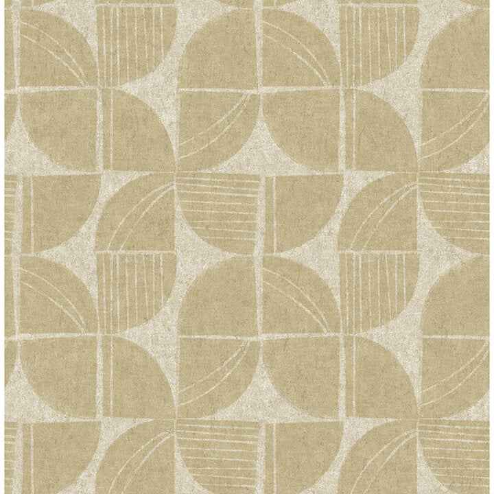 Baxter Honey Semicircle Mosaic Wallpaper - York Wallcoverings - 4141-27114