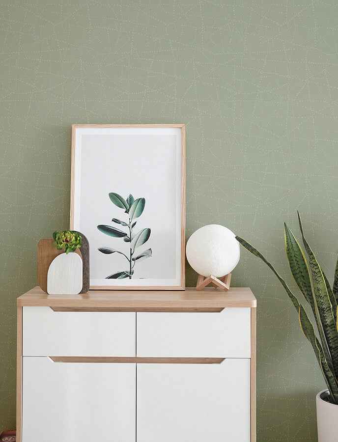 Alcott Sage Dotted Wallpaper - York Wallcoverings - 4141-27124 - York Wallcoverings Wallpaper