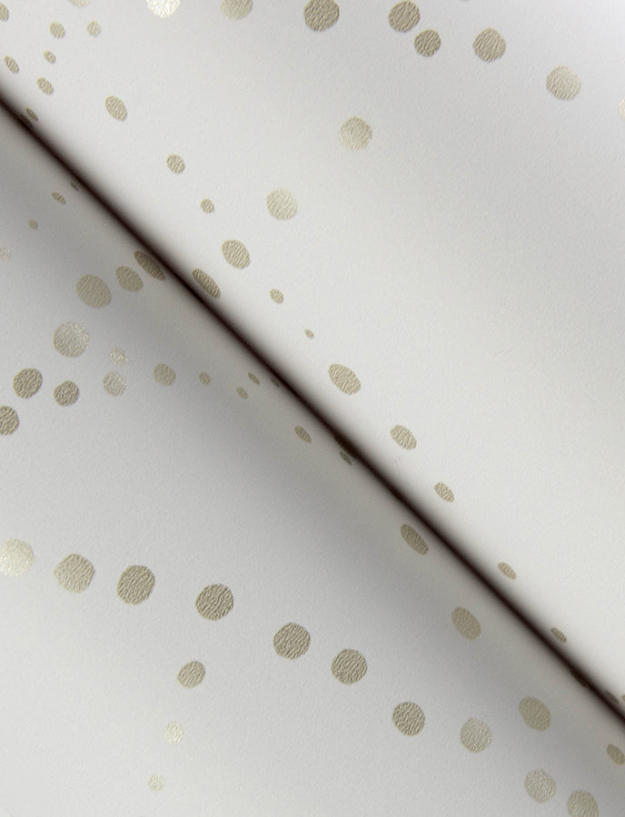 Alcott Ivory Dotted Wallpaper - Brewster Wallcovering