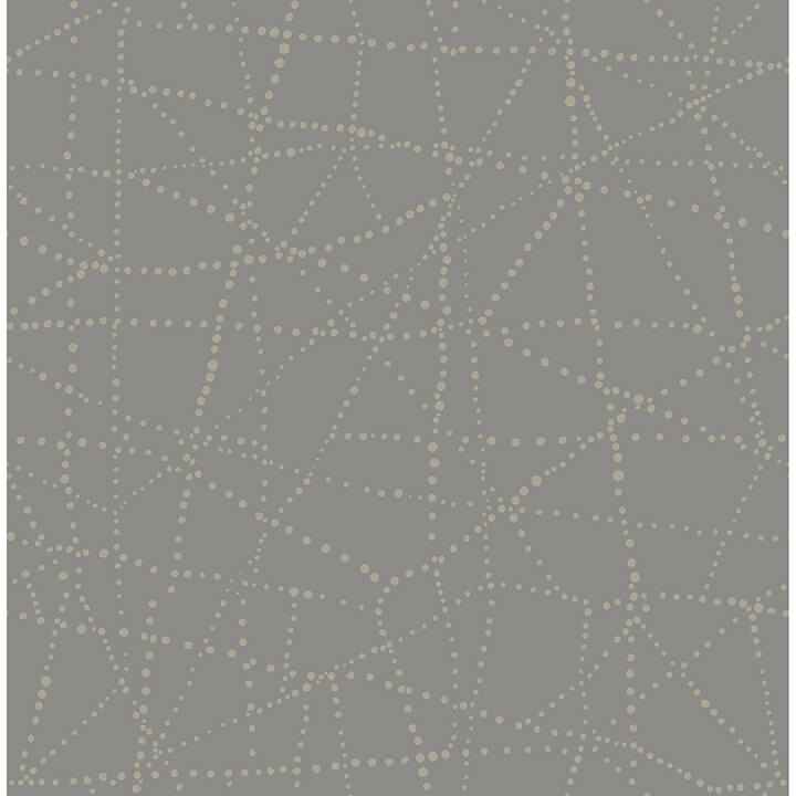 Alcott Charcoal Dotted Wallpaper - York Wallcoverings - 4141-27126