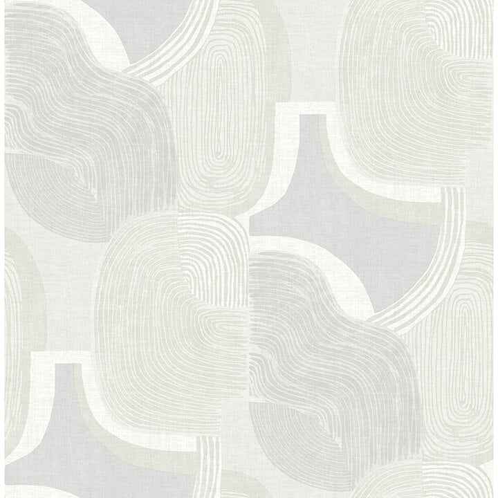 Hollace Sky Blue Geometric Wallpaper - York Wallcoverings - 4141-27131