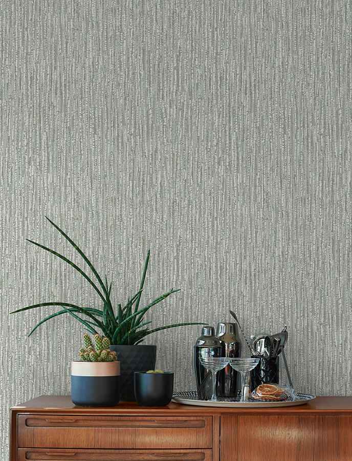 Corliss Moss Beaded Strands Wallpaper - York Wallcoverings - 4141-27153 - York Wallcoverings Wallpaper