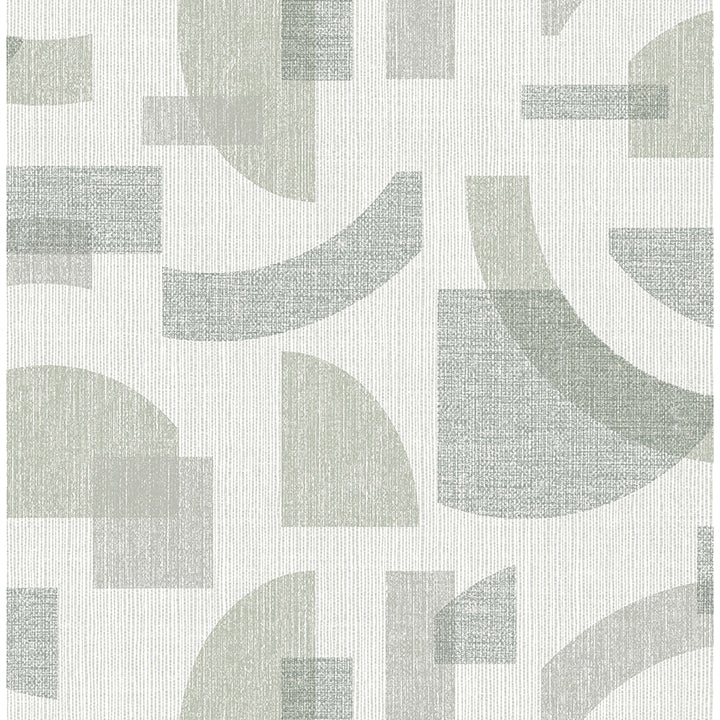 Picture of Fulton Sea Green Shapes Wallpaper