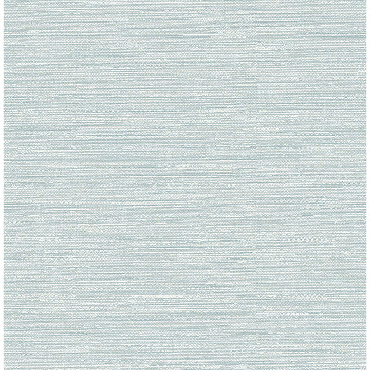 Picture of Sheehan Light Blue Faux Grasscloth Wallpaper