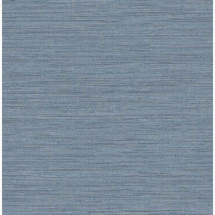 Sheehan Denim Faux Grasscloth Wallpaper - York Wallcoverings - 4141-27165